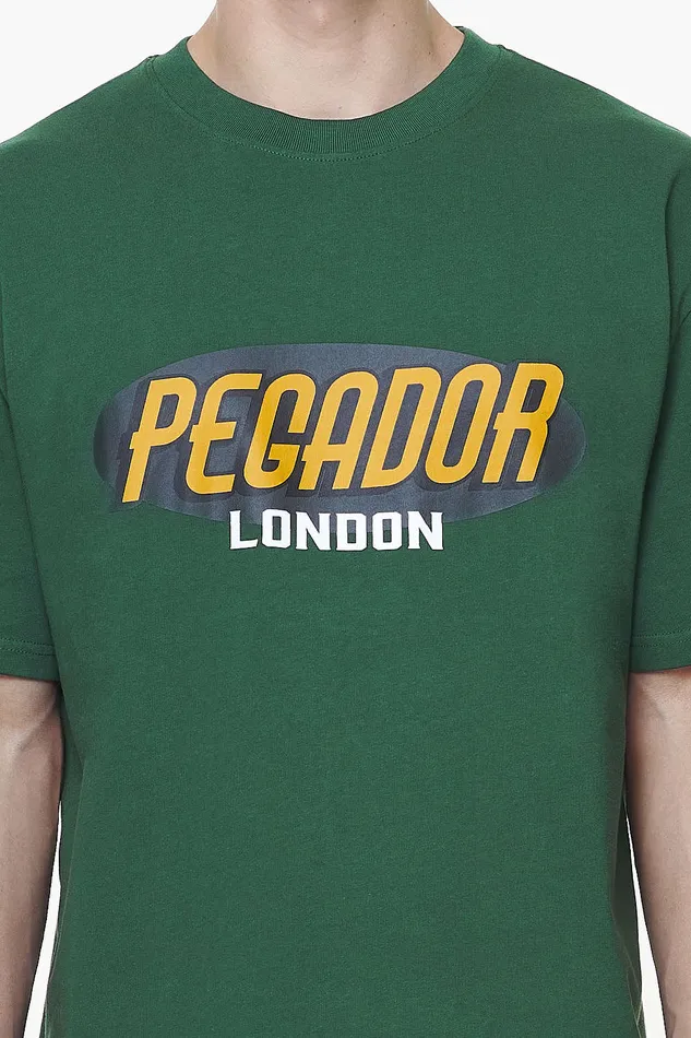 Men Pegador Tees County Oversized Tee Vintage Washed British Green Men Pegador Tees County Oversized Tee Vintage Washed British Green