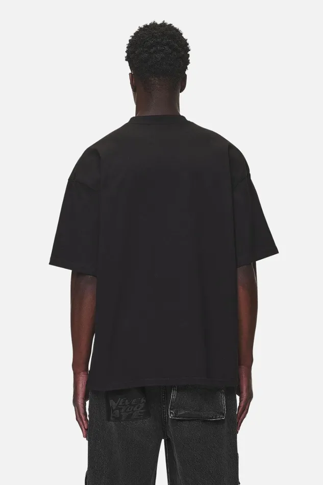 Men Pegador Tees Danico Boxy Tee Washed Black Men Pegador Tees Danico Boxy Tee Washed Black