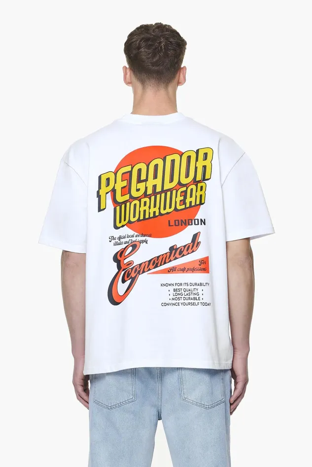 Men Pegador Tees Docks Oversized Tee White