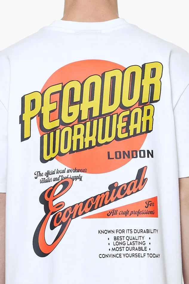 Men Pegador Tees Docks Oversized Tee White Men Pegador Tees Docks Oversized Tee White