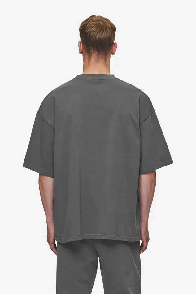Men Pegador Tees Logo Boxy Tee Washed Anthracite Men Pegador Tees Logo Boxy Tee Washed Anthracite