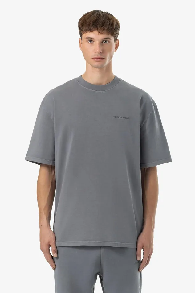 Men Pegador Tees Logo Oversized Tee Vintage Grey Grey