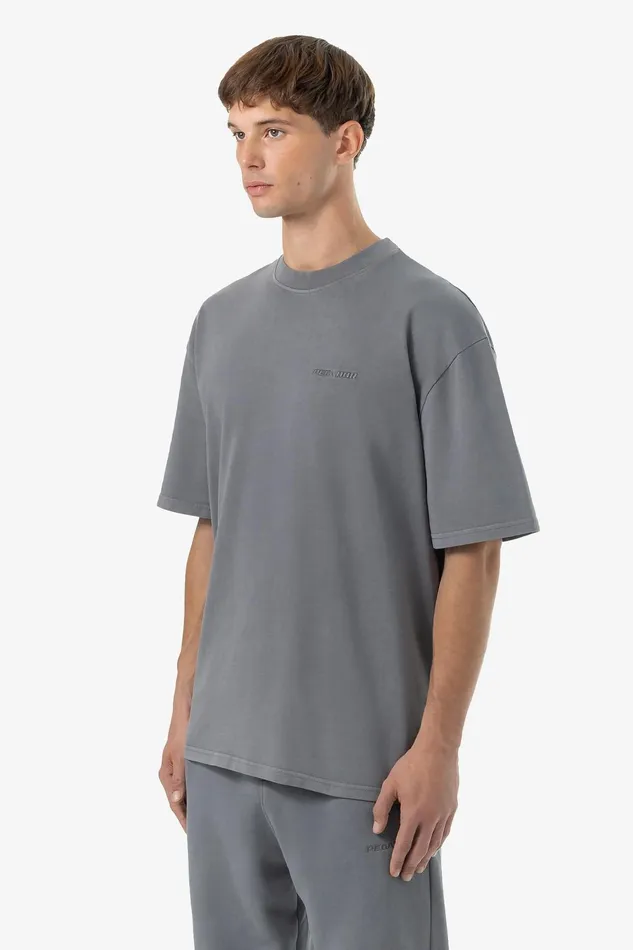 Men Pegador Tees Logo Oversized Tee Vintage Grey Grey