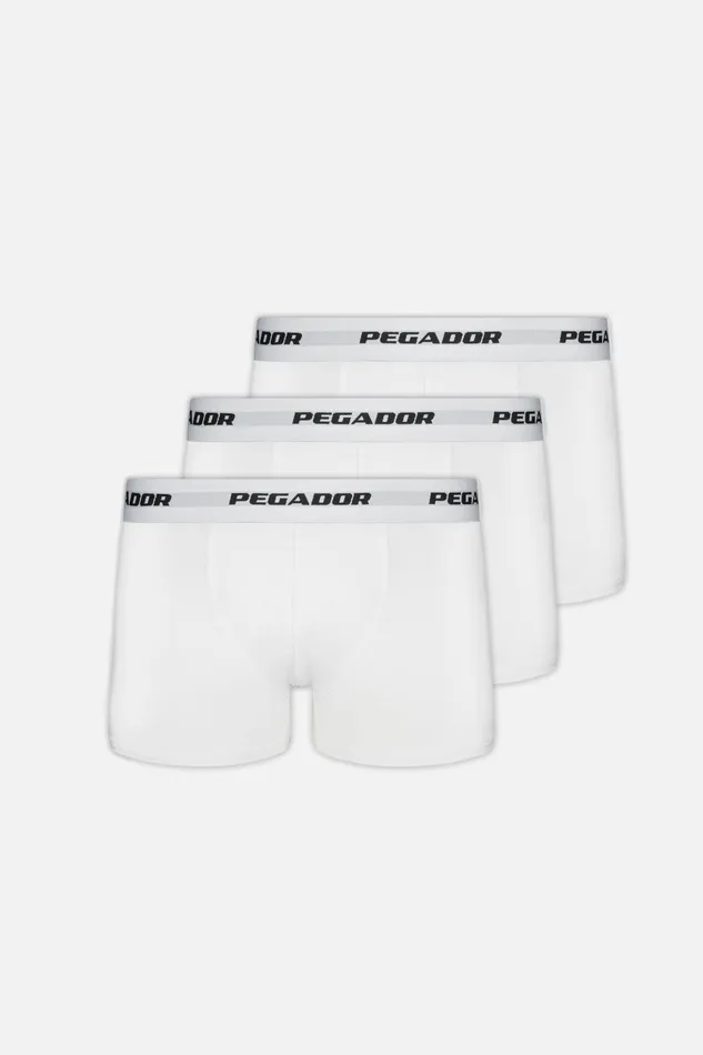 Men Pegador Underwear Ango Boxershorts 3 Pack White White