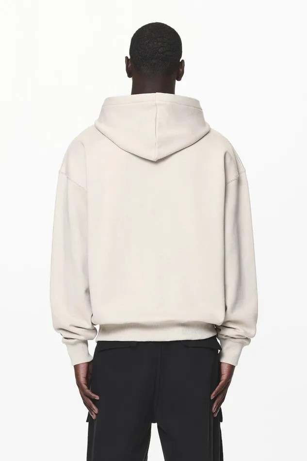 Men Pegador Zip Hoodies Layton Oversized Sweat Jacket Washed Dust Cream Men Pegador Zip Hoodies Layton Oversized Sweat Jacket Washed Dust Cream