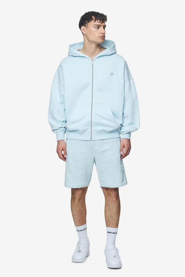 Men Pegador Zip Hoodies Leono Boxy Sweat Jacket Washed Baby Blue Baby Blue Men Pegador Zip Hoodies Leono Boxy Sweat Jacket Washed Baby Blue Baby Blue