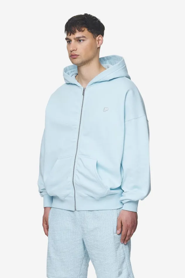 Men Pegador Zip Hoodies Leono Boxy Sweat Jacket Washed Baby Blue Baby Blue Men Pegador Zip Hoodies Leono Boxy Sweat Jacket Washed Baby Blue Baby Blue