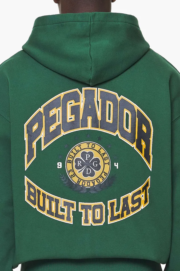 Men Pegador Zip Hoodies Smith Oversized Sweat Jacket Vintage Washed British Green Men Pegador Zip Hoodies Smith Oversized Sweat Jacket Vintage Washed British Green