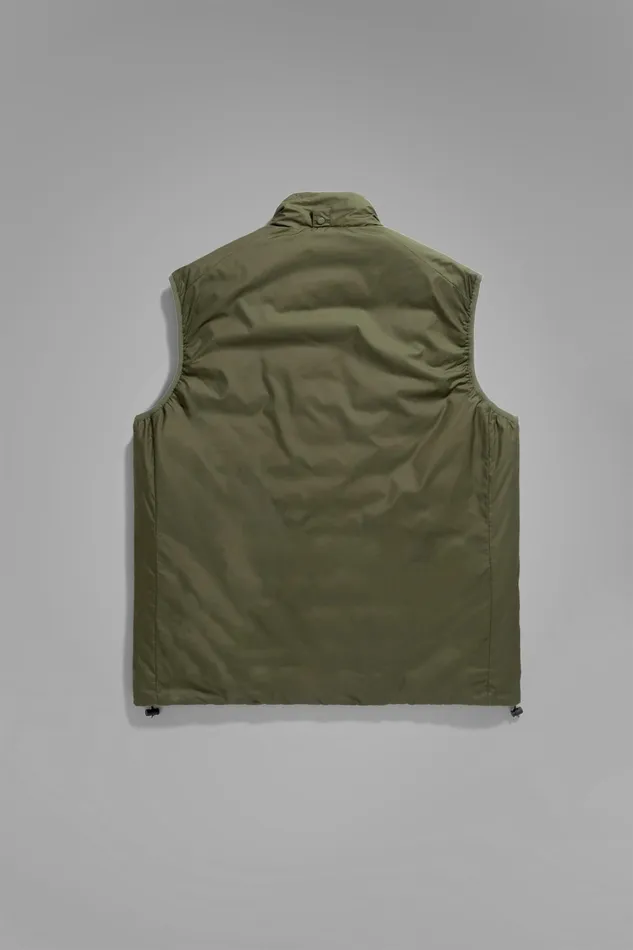 Men Pertex Quantum Midlayer Vest Army Green Norse Projects Outerwear