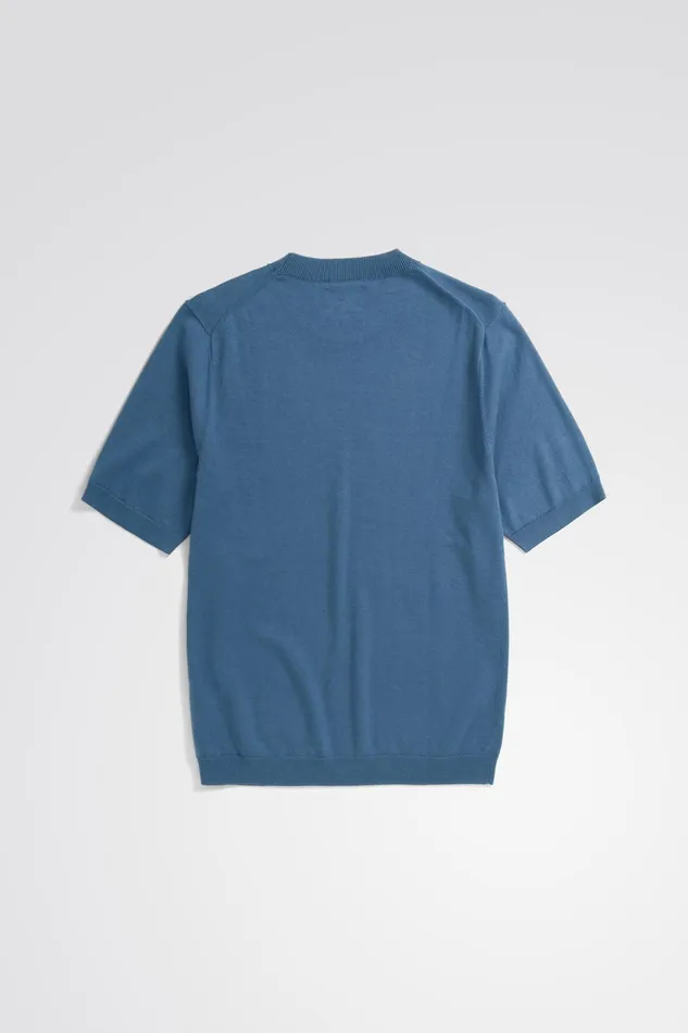 Men Rhys Cotton Linen Tshirt Calcite Blue Norse Projects Knitwear