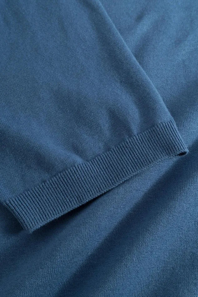 Men Rhys Cotton Linen Tshirt Calcite Blue Norse Projects Knitwear