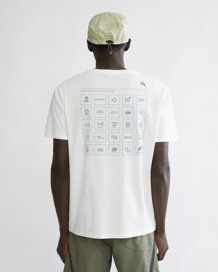 Men Runa Elements Organic Cotton Short Sleeve Tee Snow Klttermusen TShirts