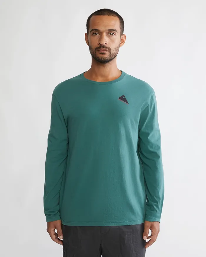 Men Runa Token Long Sleeve Tee Frost Green Klttermusen TShirts