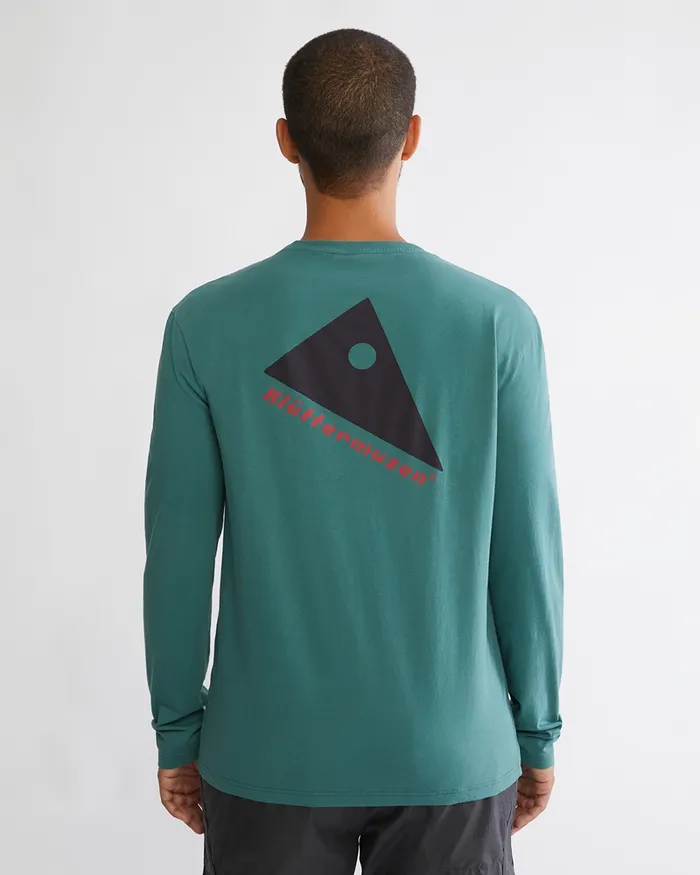 Men Runa Token Long Sleeve Tee Frost Green Klttermusen TShirts