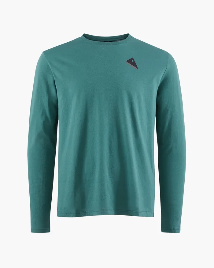 Men Runa Token Long Sleeve Tee Frost Green Klttermusen TShirts