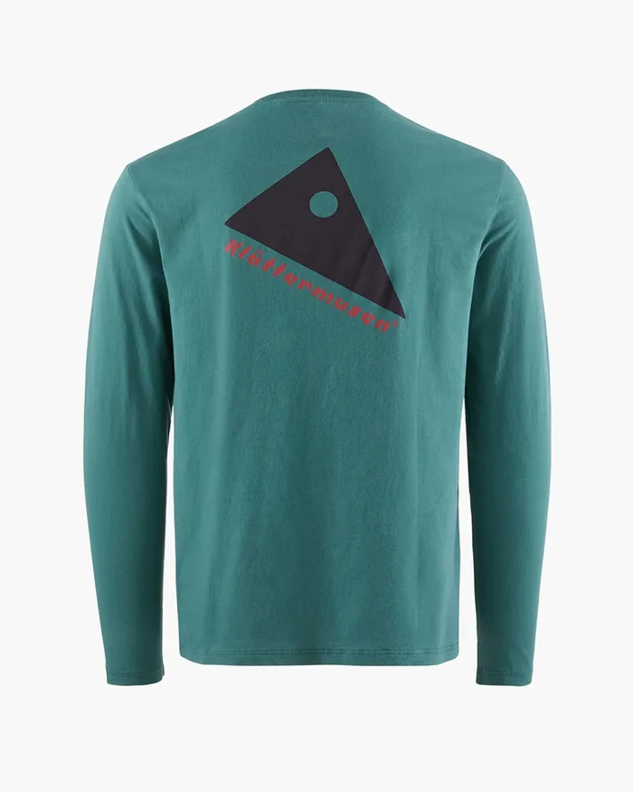 Men Runa Token Long Sleeve Tee Frost Green Klttermusen TShirts