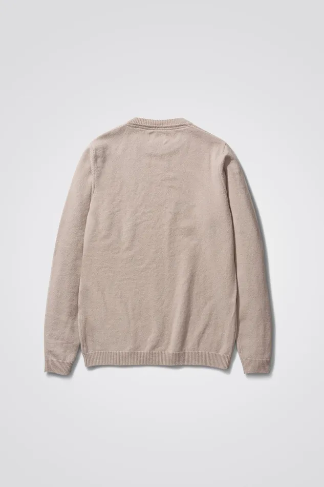 Men Sigfred Merino Lambswool Sweater Utility Khaki Norse Projects Knitwear
