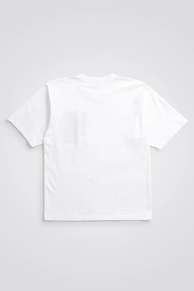 Men Simon Brush Print TShirt White Norse Projects TShirts