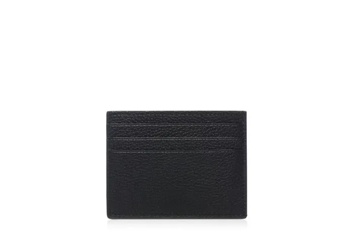 Men Small Leather Goods Tom Ford Grain Leather Cardholder Black Men Small Leather Goods Tom Ford Grain Leather Cardholder Black
