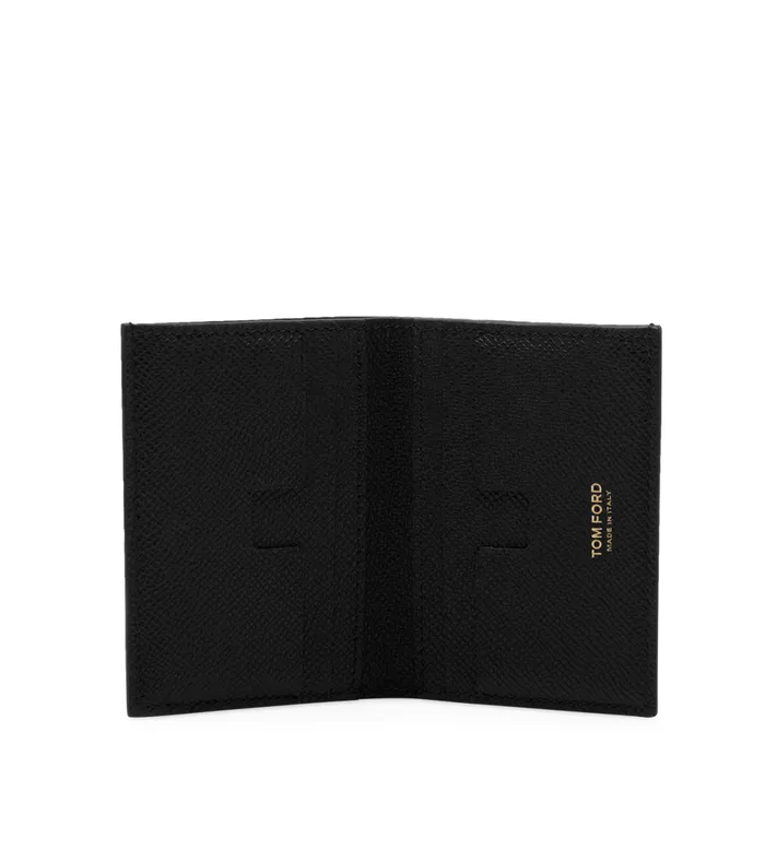 Men Small Leather Goods Tom Ford Small Grain Leather Folding Cardholder Men Small Leather Goods Tom Ford Small Grain Leather Folding Cardholder