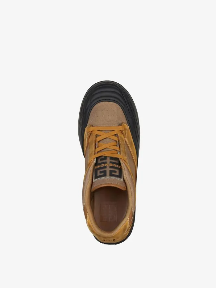 Men Sneakers Givenchy Skate Sneakers In Nubuck And Synthetic Fiber Beige