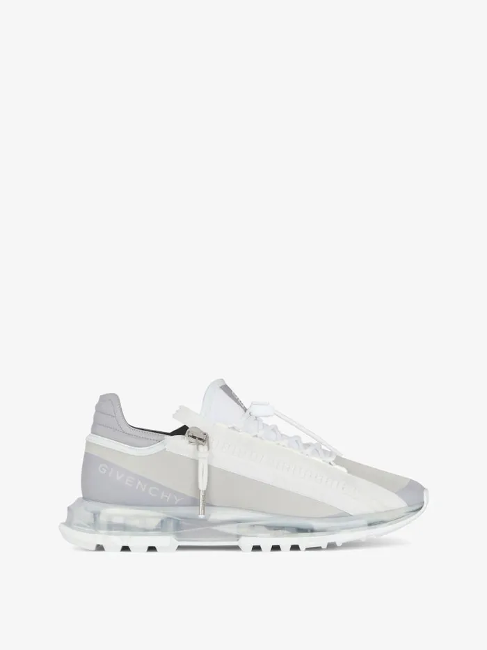 Men Sneakers Givenchy Spectre Runner Sneakers In Synthetic Leather And Fiber Grey