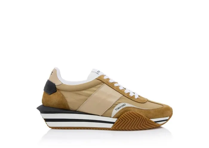 Men Sneakers Tom Ford Suede Technical Fabric James Sneaker Buff