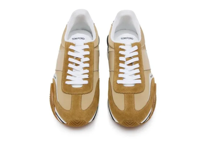 Men Sneakers Tom Ford Suede Technical Fabric James Sneaker Buff Men Sneakers Tom Ford Suede Technical Fabric James Sneaker Buff