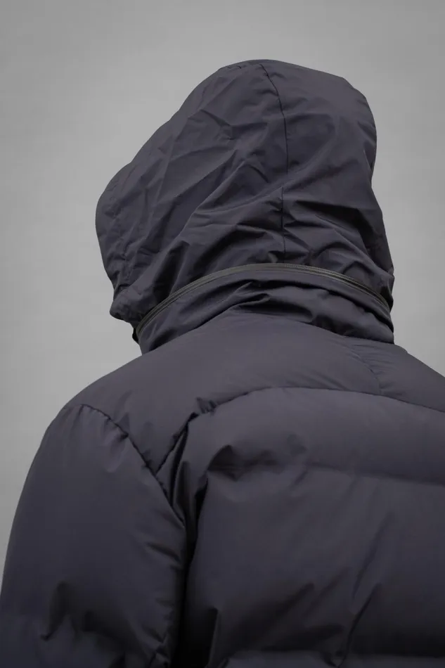 Men Stand Collar Short Down Jacket Pertex Shield Dark Navy Norse Projects Outerwear