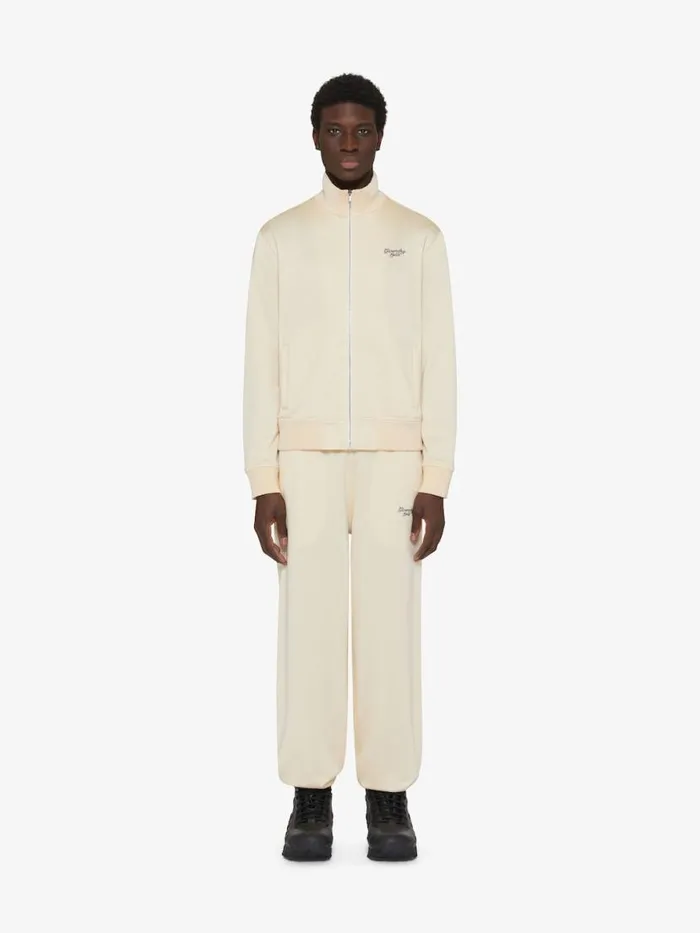 Men Sweatshirts and Hoodies Givenchy GIVENCHY 1952 Tracksuit Jacket In Fleece Ivory