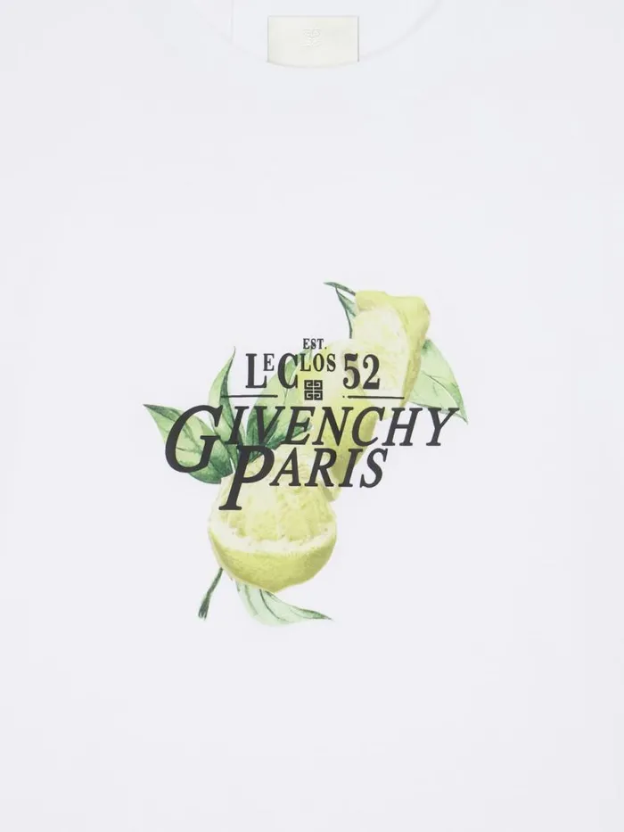 Men TShirts Givenchy Tshirt In Cotton With GIVENCHY Lemons Print White Men TShirts Givenchy Tshirt In Cotton With GIVENCHY Lemons Print White