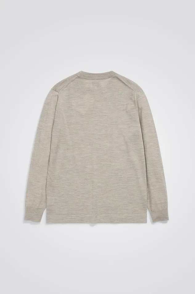 Men Teis Tech Merino Sweater Sand Norse Projects Knitwear
