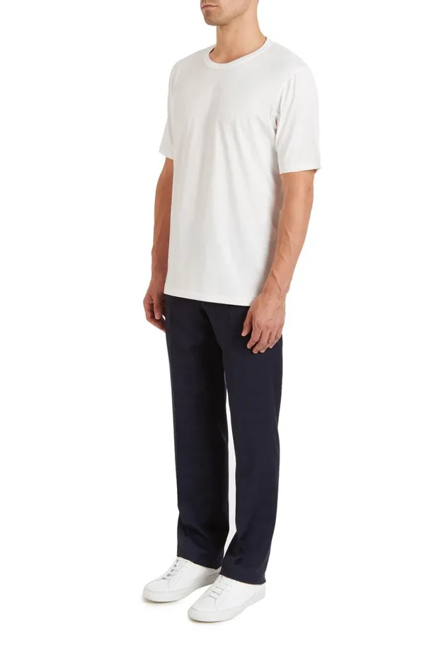 Men Tops Gabriela Hearst Bandeira TShirt In White Cotton
