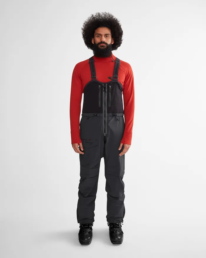 Men Vidar Alpine Salopette Raven Klttermusen Waterproof Pants