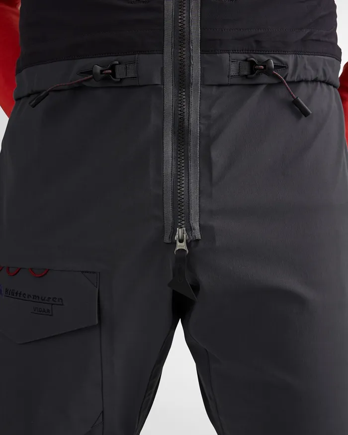 Men Vidar Alpine Salopette Raven Klttermusen Waterproof Pants