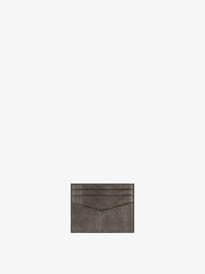 Men Wallets and Card Holders Givenchy GIVENCHY Card Holder In Crackled Leather Blackgrey Men Wallets and Card Holders Givenchy GIVENCHY Card Holder In Crackled Leather Blackgrey
