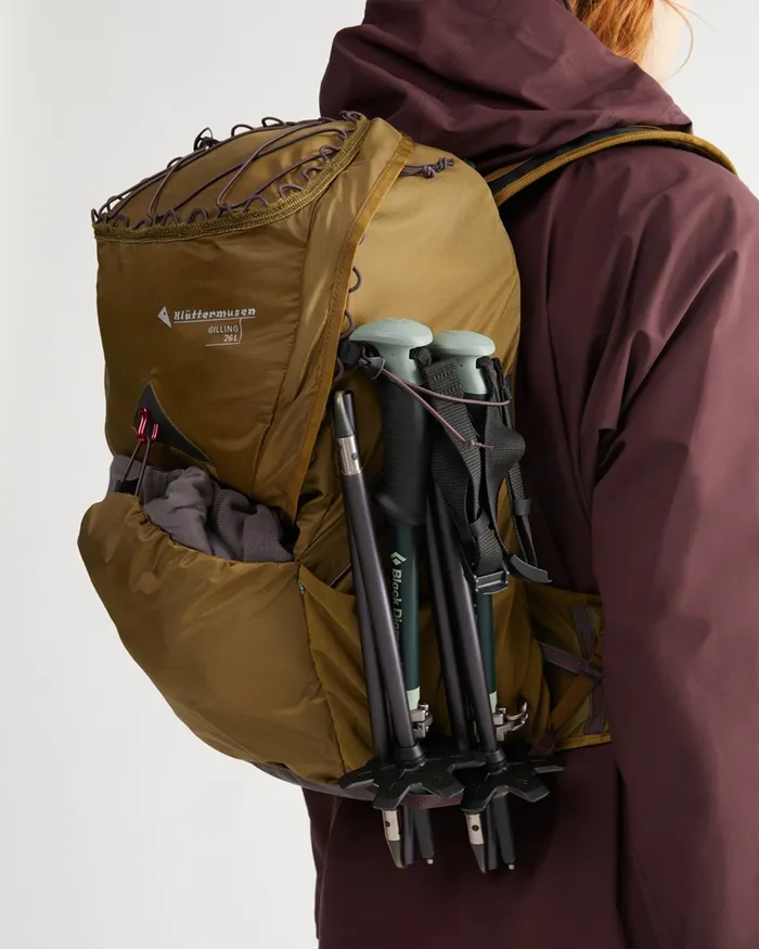 MenWomen Gilling Backpack 26L Lightweight Retina Backpack 26L Chaya Sand Klttermusen SingleDay Backpacks 1832l