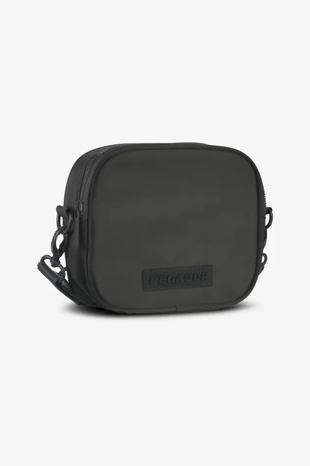 MenWomen Pegador Bags Rubber Logo Patch Nylon Shoulder Strap Bag Anthracite