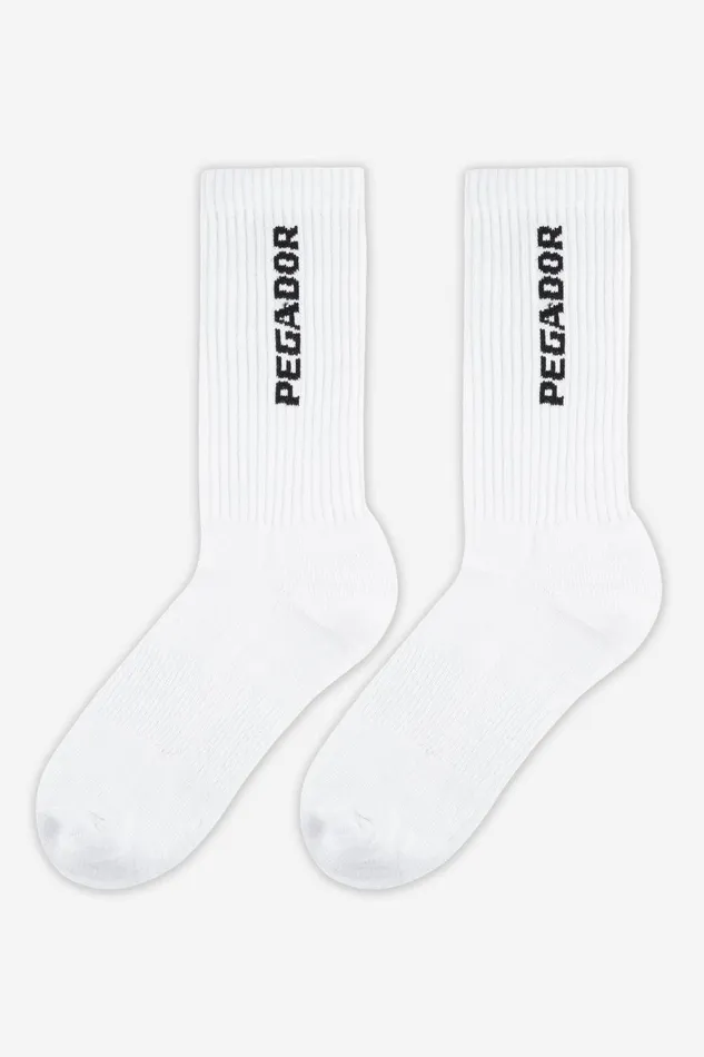 MenWomen Pegador Socken Cross Logo Socks White Black MenWomen Pegador Socken Cross Logo Socks White Black