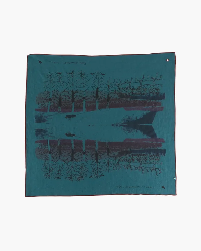 MenWomen Verdandi Scarf Britta Britta MarakattLabba Emerald Green Klttermusen Scarves and Neckwarmers