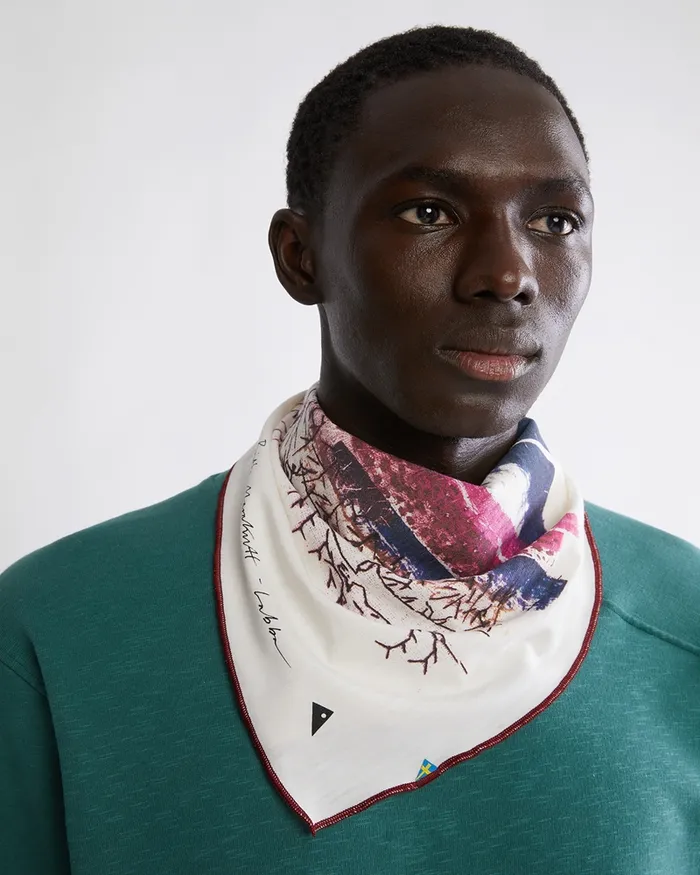 MenWomen Verdandi Scarf Britta Britta MarakattLabba Emerald Green Klttermusen Scarves and Neckwarmers