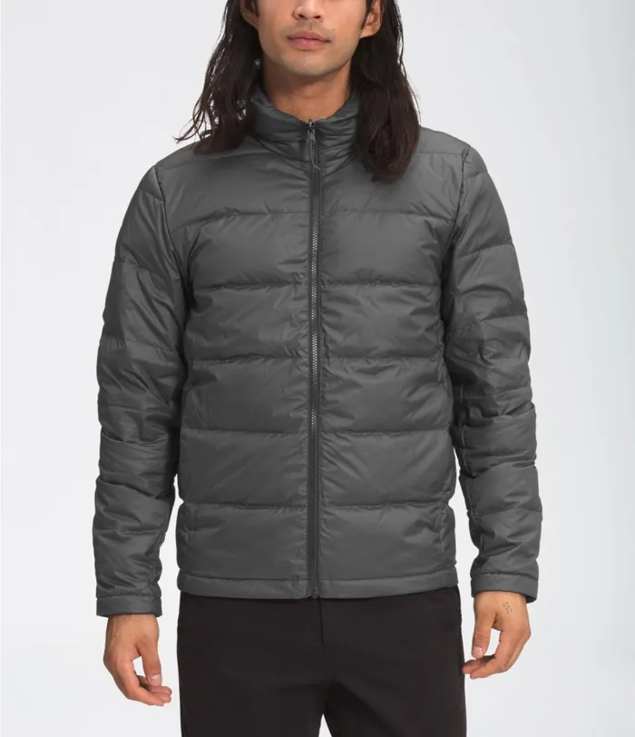 Mens The North Face 3In1 Mountain Light FL Triclimate Jacket Blackasphalt Greycedar Tan