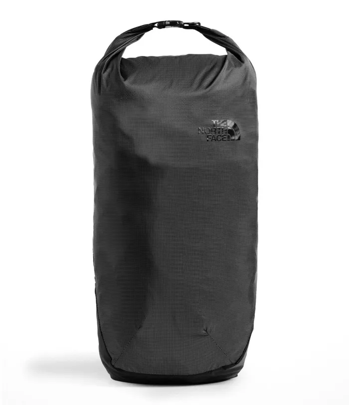 Mens The North Face Backpacks Flyweight Rolltop Asphalt Greytnf Black