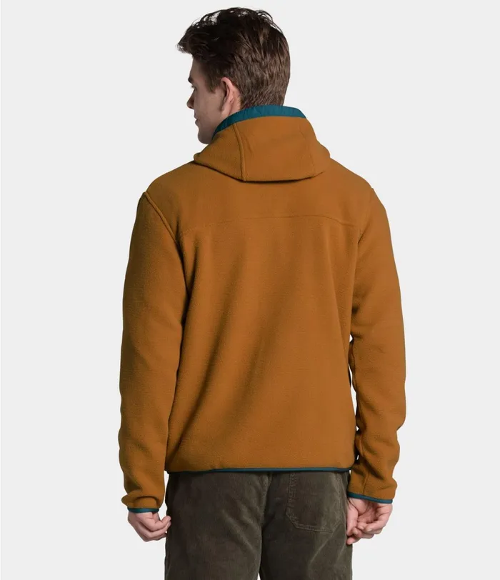 Mens The North Face Fleece Carbondale Snap Timber Tanmallard Blue