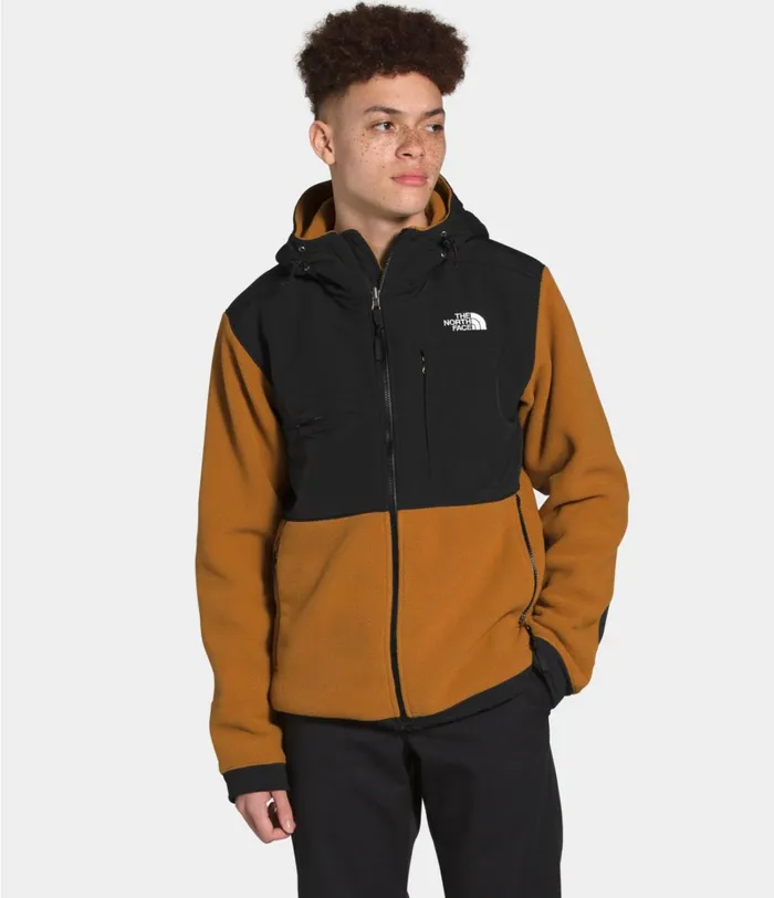 Mens The North Face Fleece Denali 2 Hoodie Timber Tan