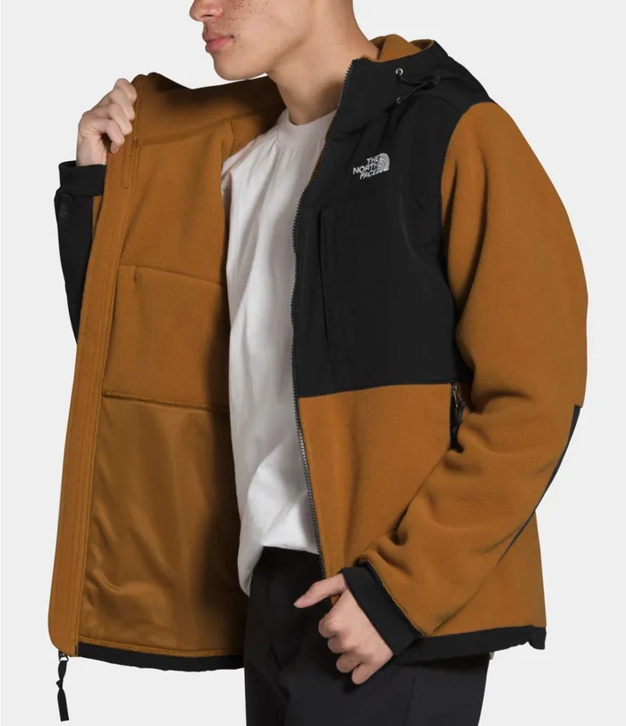 Mens The North Face Fleece Denali 2 Hoodie Timber Tan