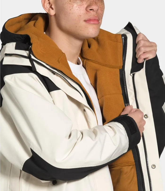 Mens The North Face Fleece Denali 2 Hoodie Timber Tan
