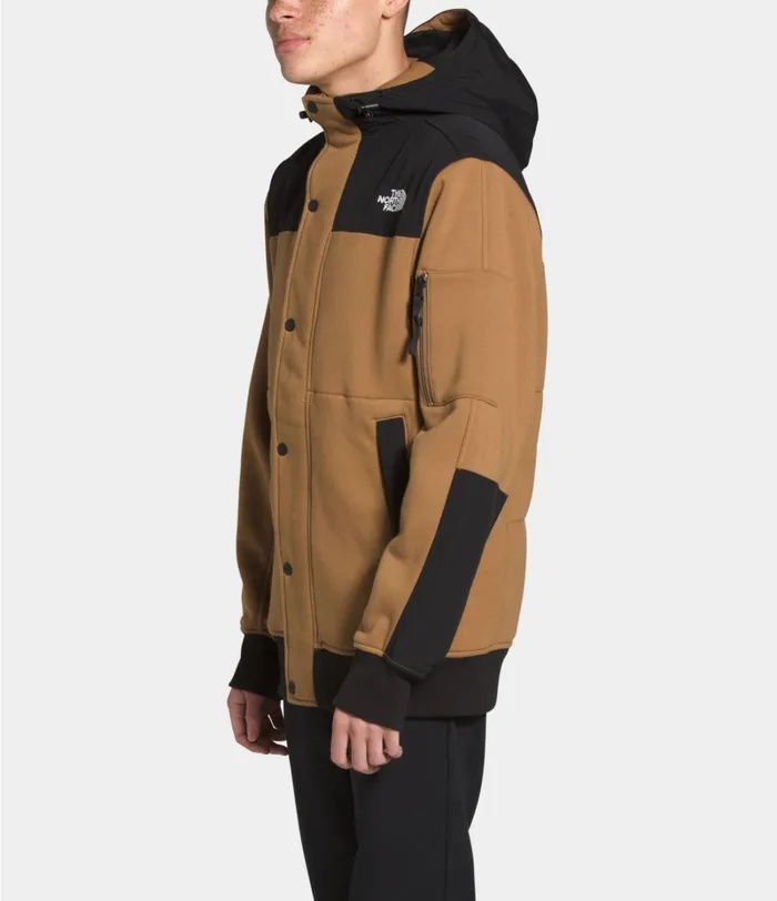 Mens The North Face Fleece Sherpa Lined Rivington Jacket Utility Brown