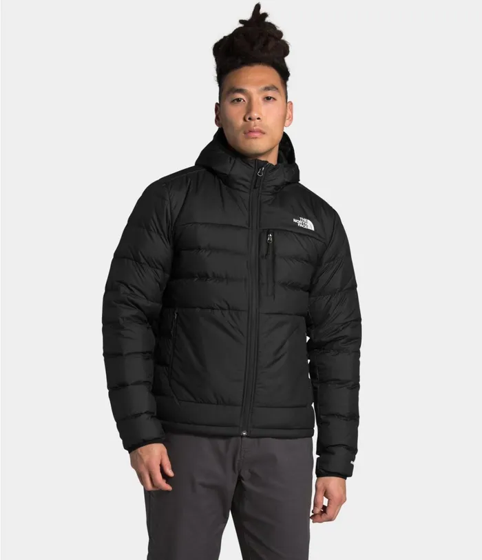Mens The North Face Insulated and Down Jackets Aconcagua 2 Hoodie Tnf Black