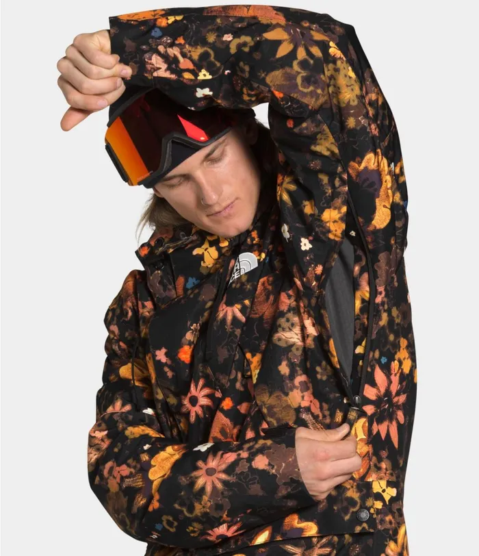Mens The North Face Insulated and Down Jackets Goldmill Parka Tnf Black Flower Child Multi Print